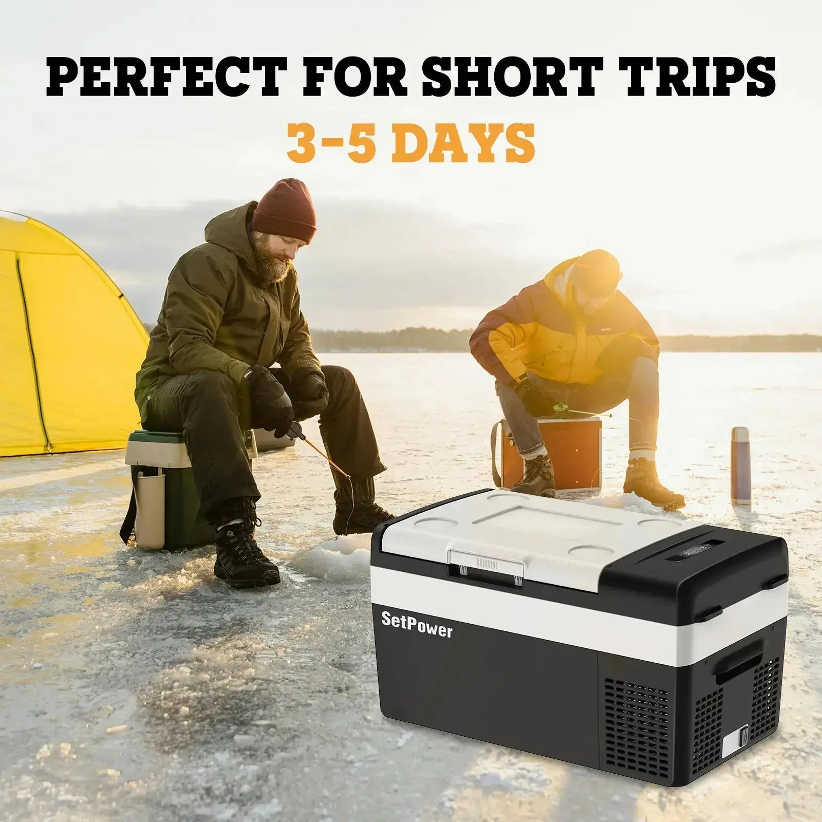 Setpower MC20 Electric Cooler for Car or Camping with Slider Battery 21QT - Image 7