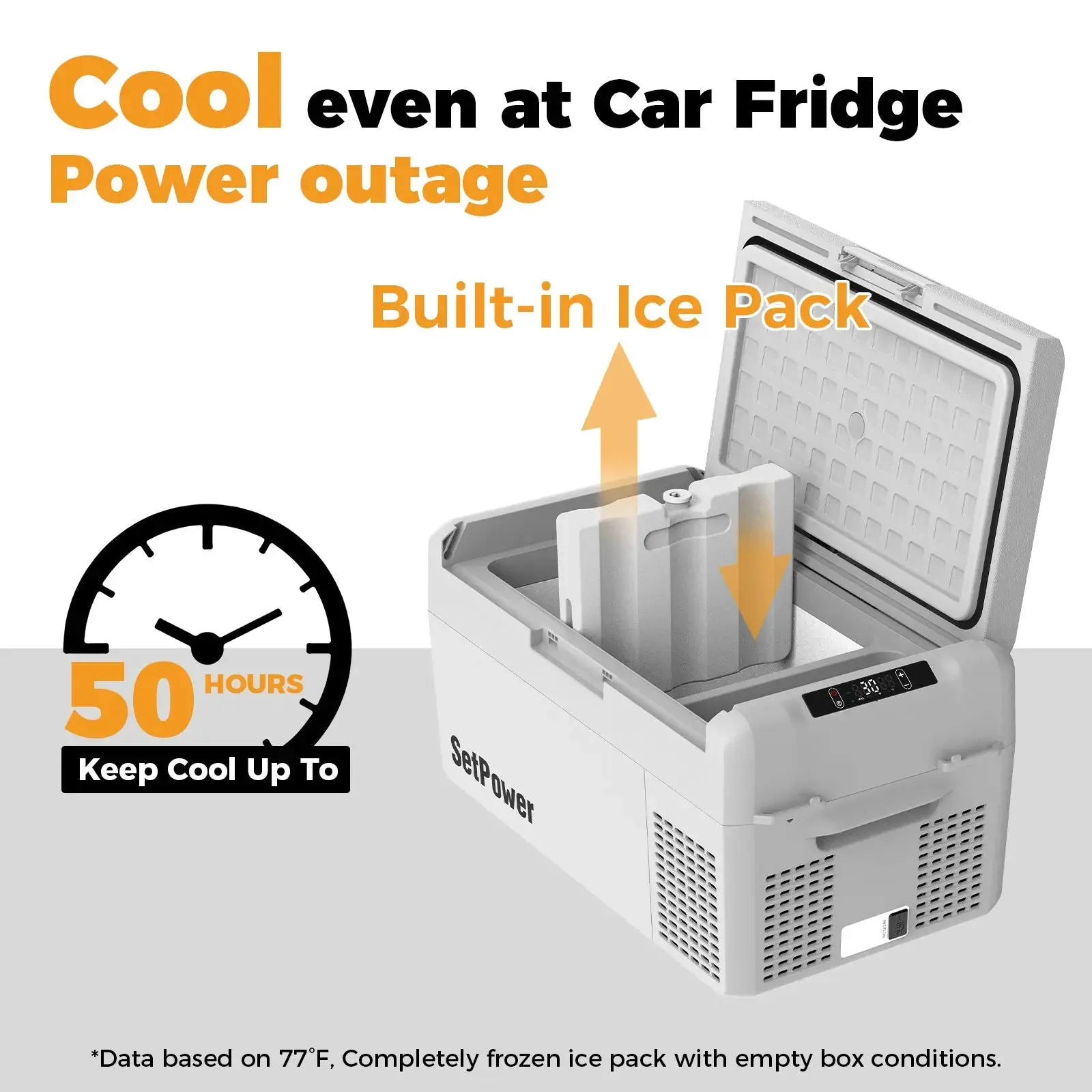 Setpower RF20 Car Cooler 21Qt Electric Fridge Freezer for Tesla Road Trips - Image 3