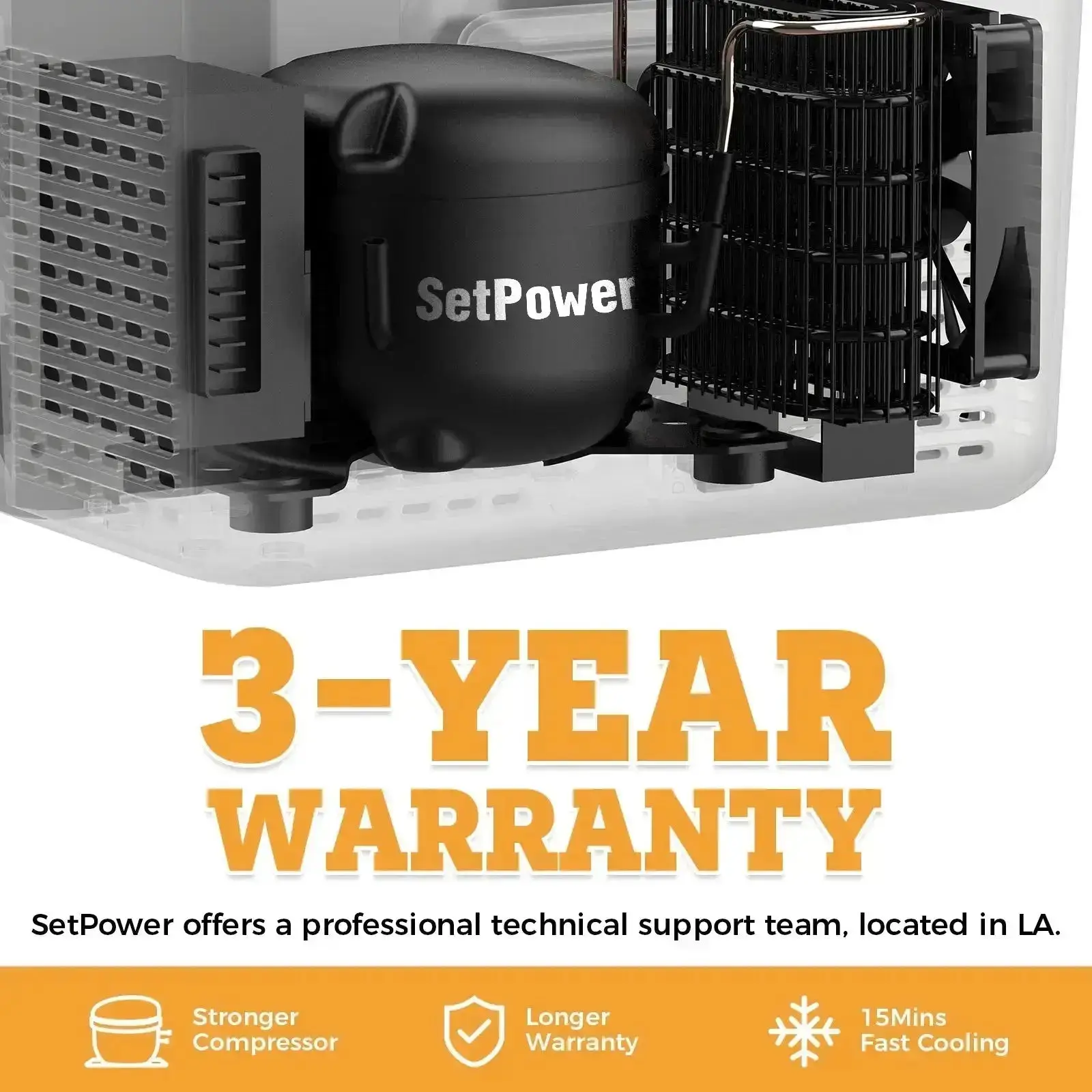 Setpower MC20 12 Volt Fridge Electric Cooler for Car or Camping 21Qt - Image 9