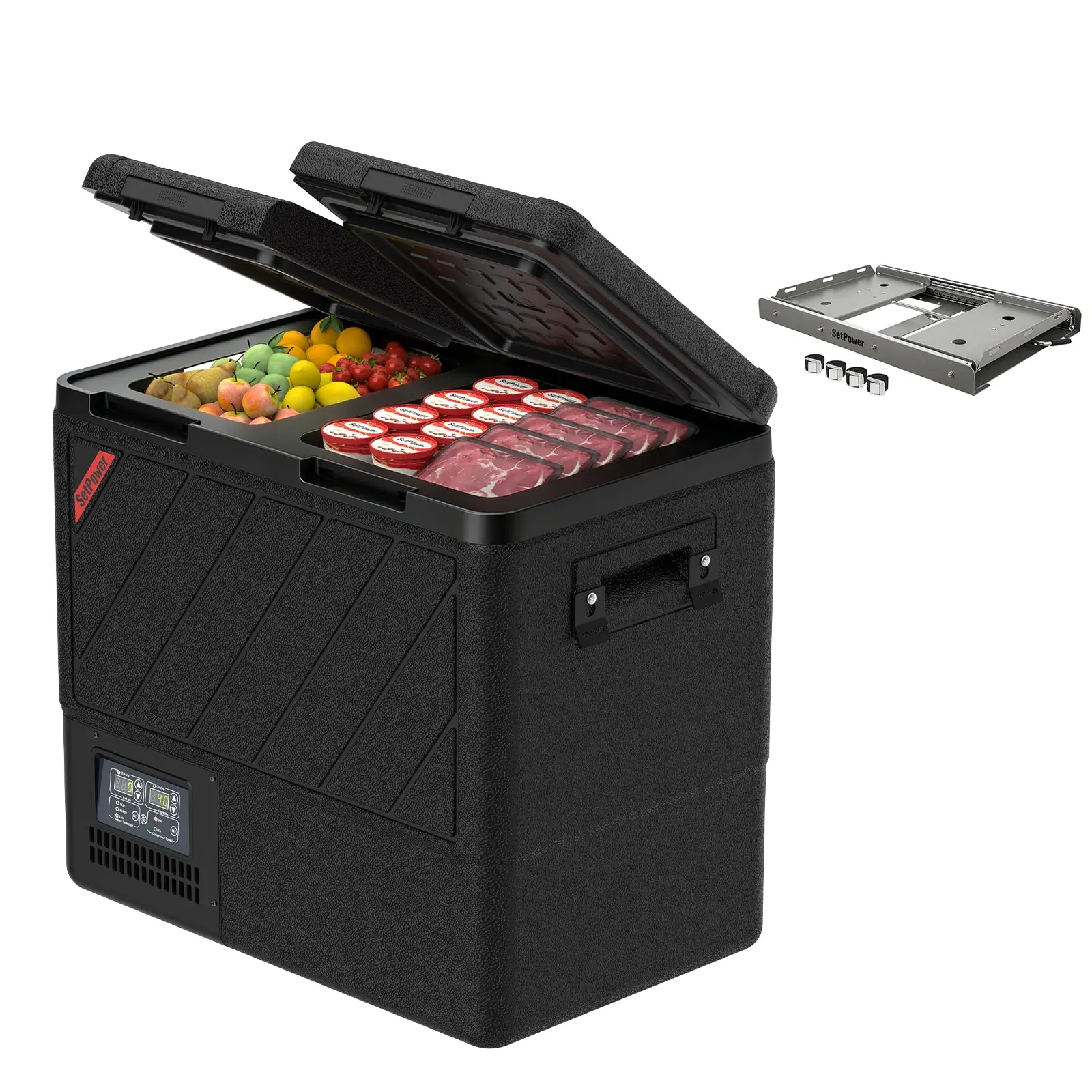 New Colour New Upgrade | Setpower DT55 Dark Black 12 Volt Refrigerator Portable Fridge 59Qt - Image 11