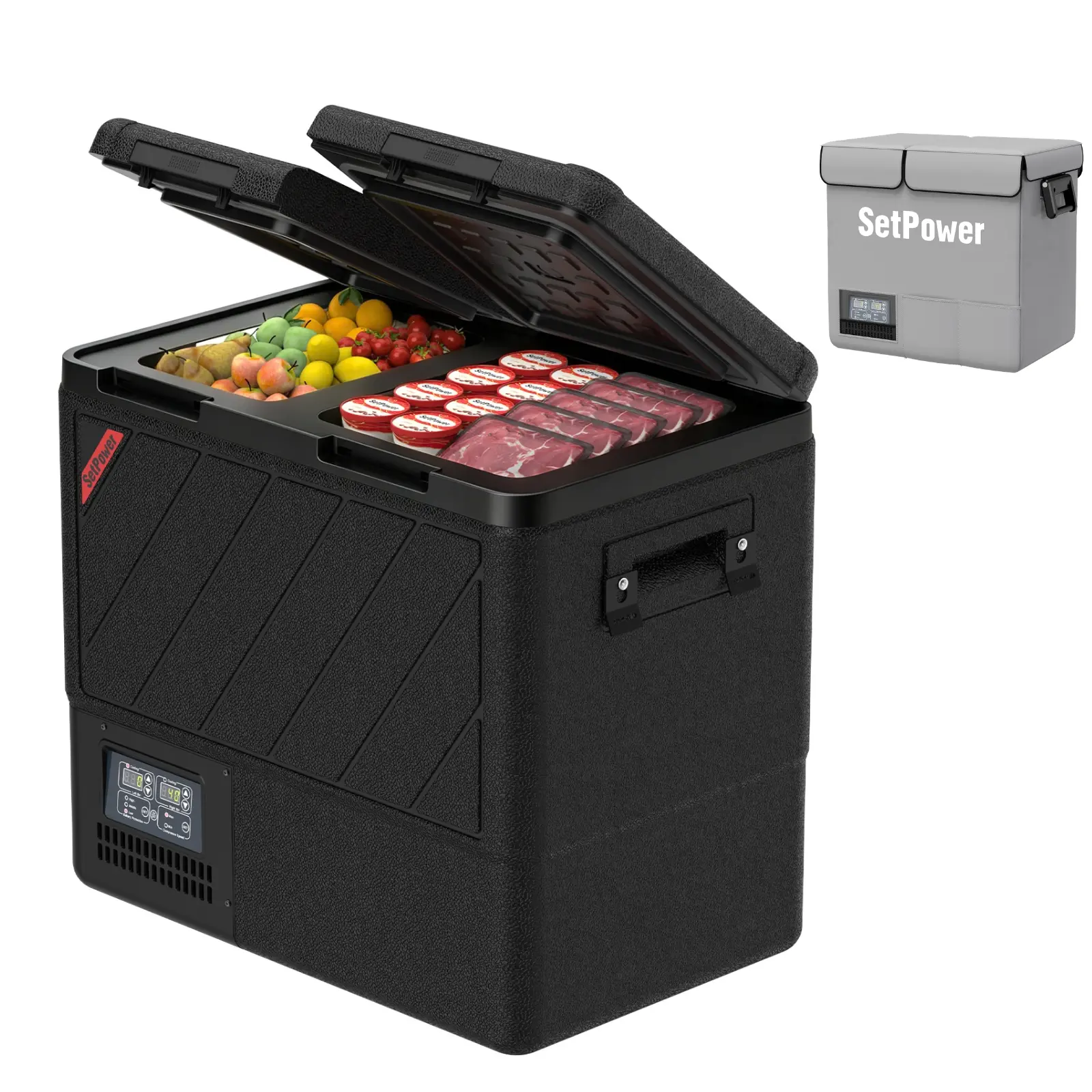 New Colour New Upgrade | Setpower DT55 Dark Black 12 Volt Refrigerator Portable Fridge 59Qt - Image 9