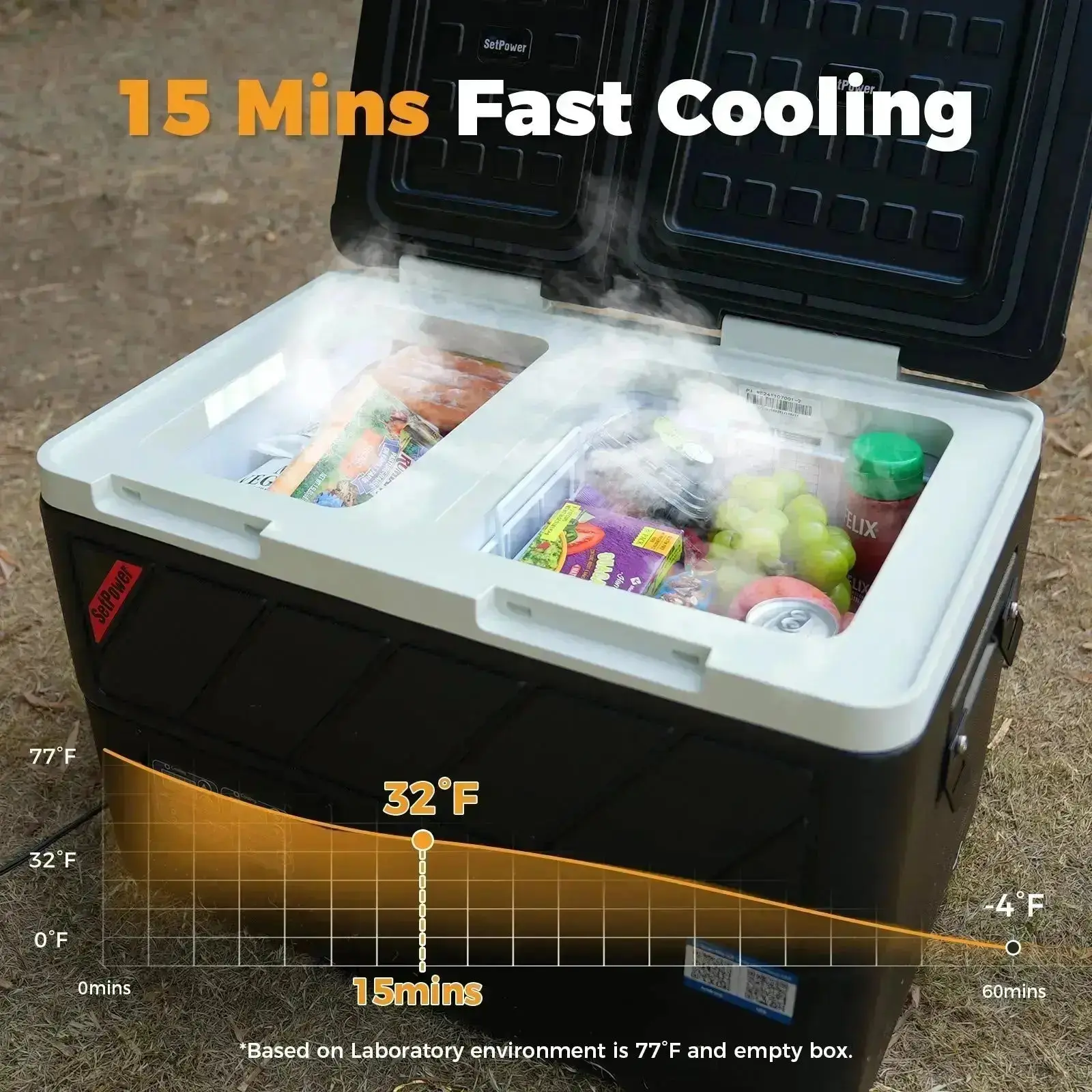 Setpower DT55 Car Refrigerator 12 Volt Freezer With Slide Battery - Image 5