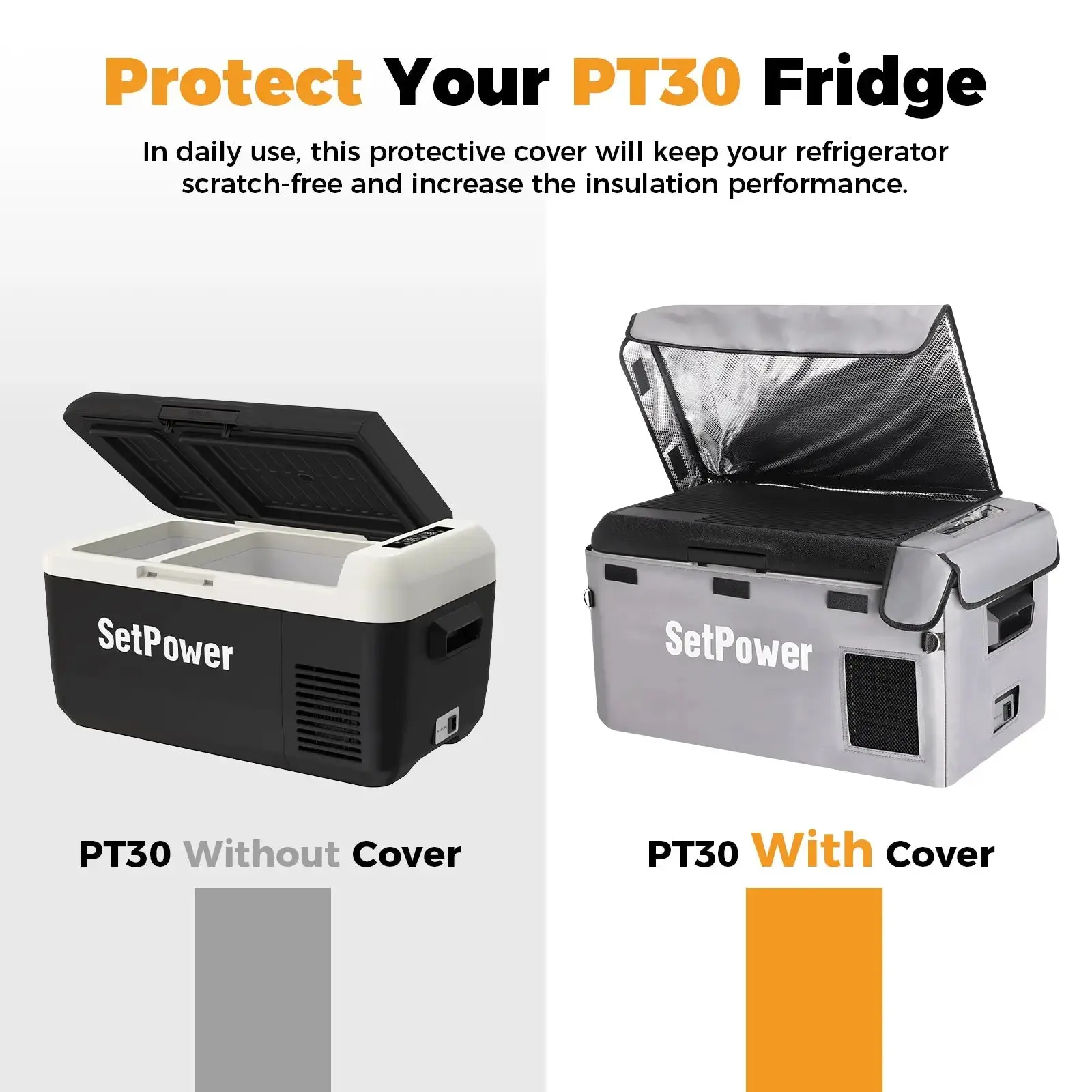 Setpower Insulated Protective Cover For Setpower PT30 RF30 Fridge Freezer - Image 3