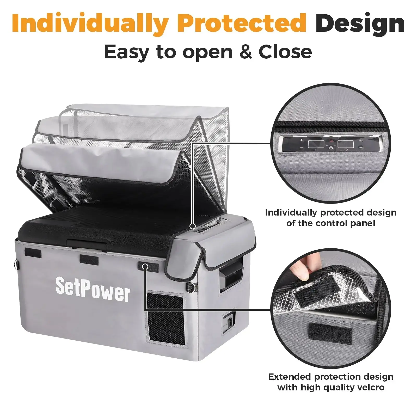 Setpower Insulated Protective Cover For Setpower PT30 RF30 Fridge Freezer - Image 5