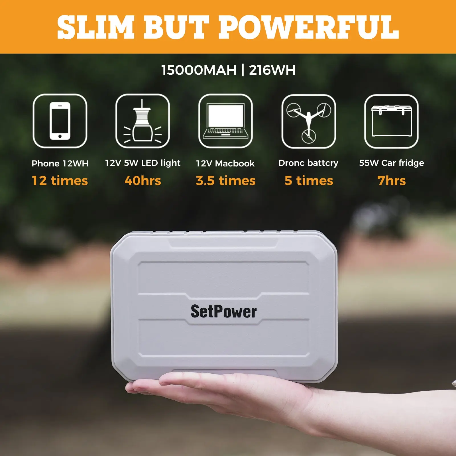Setpower PG216Wh Portable Battery Power Station Power Bank - Image 8