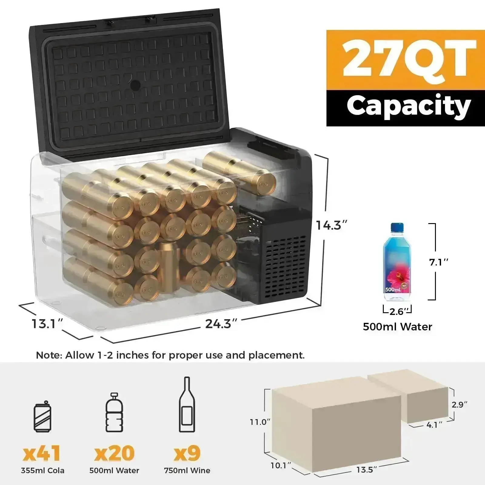 Setpower RF25 Electric Cooler 12 Volt Freezer Car Refrigerator 27Qt(Ship Out August 5th) - Image 3