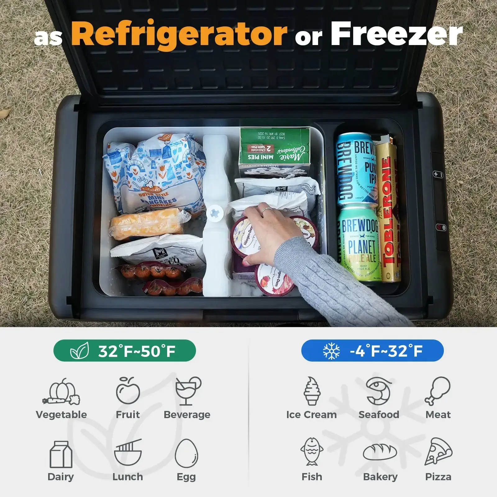 Setpower RF25 Electric Cooler 12 Volt Freezer Car Refrigerator 27Qt(Ship Out August 5th) - Image 4