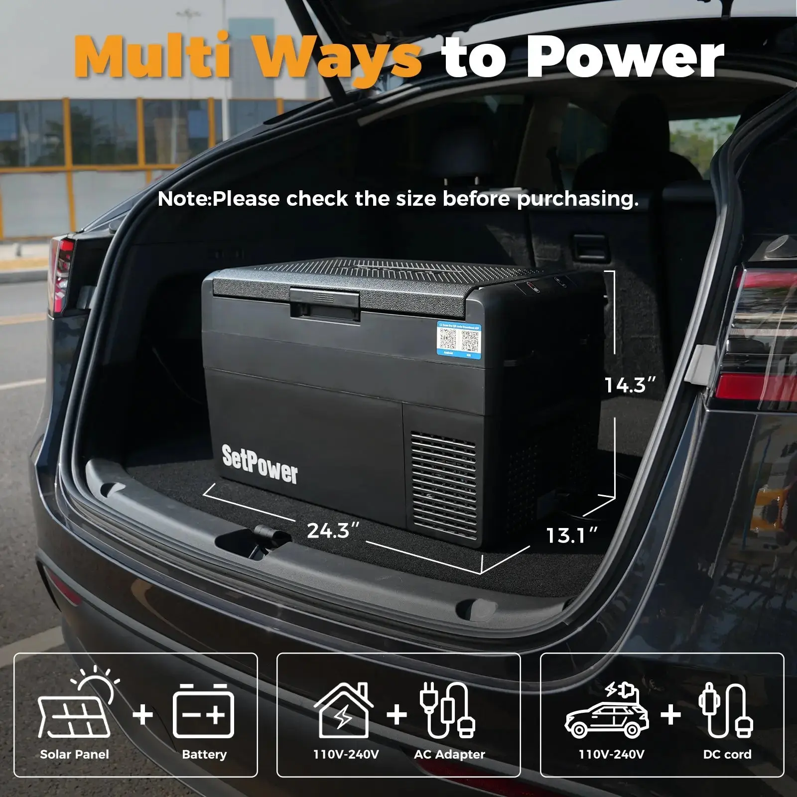 Setpower RF25 Electric Cooler 12 Volt Freezer Car Refrigerator 27Qt(Ship Out August 5th) - Image 8