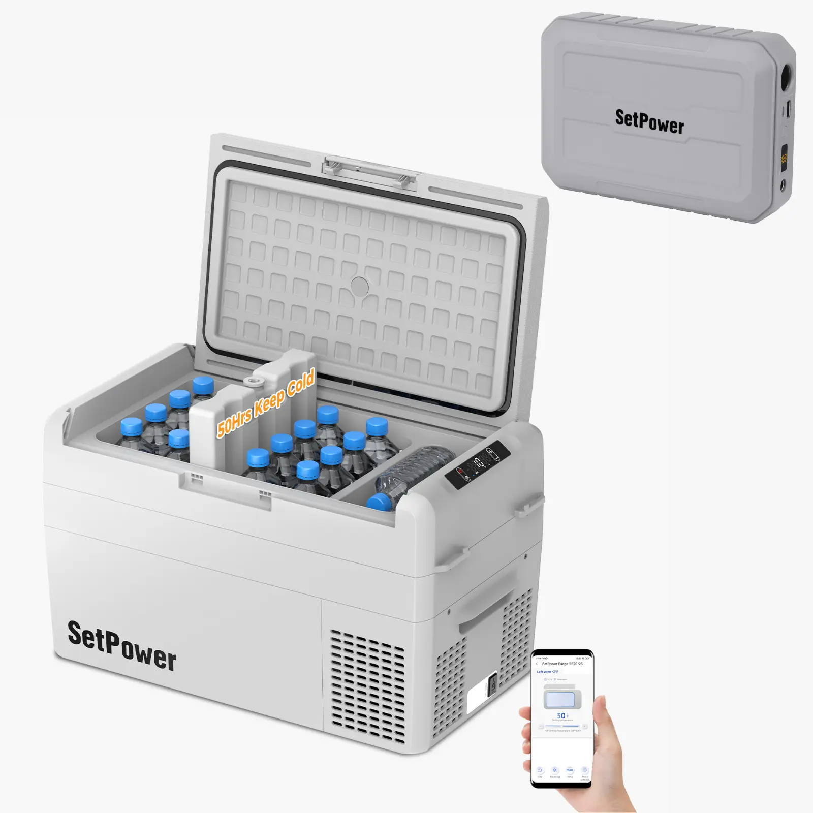 SetPower RF25 12V Car Cooler 27Qt Electric Fridge for Tesla Road Trips - Image 9